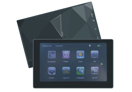 Sistem Navigasi GPS Mobil V4300 Dengan Bluetooth, Digital Display Touch Screen